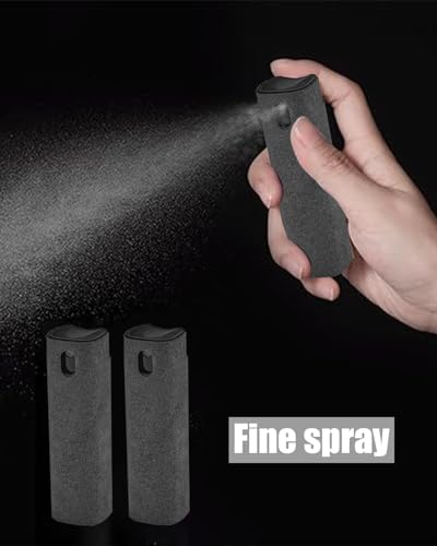 Car Screen Cleaner Spray and Wipe car Cleaning Touchscreen Mist Cleaner Touch Screen Cleaner for Car,iPad,Phone,MacBook, Phone Cleaning Kit,Car Essentials (2 Units) - color: 2Black