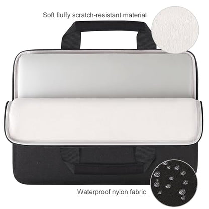 DOMISO 17 inch Laptop Sleeve Protective Case Cover Compatible with 17-17.3 inch HP Dell ASUS Lenovo Chromebook,Waterproof Computer Cases Bag with Handle,Black - color: Black, size: 17-17.3 inch