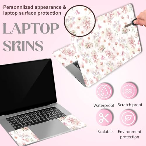 SUPERDANT Laptop Skin Sticker Bouquet Flower Laptop Decals Personalized Universal Notebook Computer Wrap Vinyl Skin Stickers Cover Art Decal Removable 12-15.6 Inch Waterproof Scratch-Resistant Gifts - style: Small Bouquet