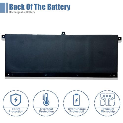 H5CKD Laptop Battery, 15V 53Wh 3360mAh Compatible with Dell Vostro 5300 5401 5501 Latitude 3410 3510 Inspiron 5300 5401 5408 5501 5508 5400 7405 7300 7500 2-in-1 Silver Series 07T8CD