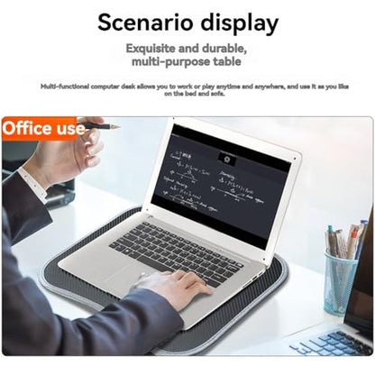 Lap Desk with Cushioned Pillow for Laptops Portable Writing Tray for Work, for Home & Travel Use Without Handle