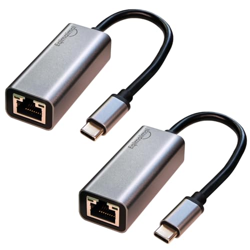USBC Ethernet Adapter 2 Pack,2Pcs TypeC to RJ45 Ethernet Gigabit Network Adapter Compatible with Windows, MacOS, Linux, and More TypeC to RJ45 with 1000MBPS (2*USB C to RJ45) - style: 2*TYPEC TO RJ45