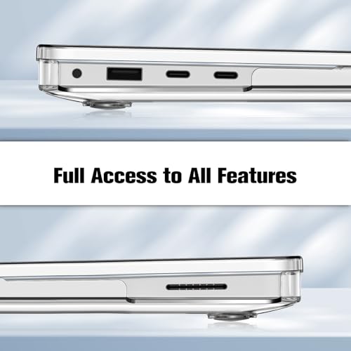 Fintie Case for 13.8 Inch Surface Laptop 8 2026 / Surface Laptop 7 2024 | Hard Shell, Slim Fit, Crystal Clear - color: Crystal Clear