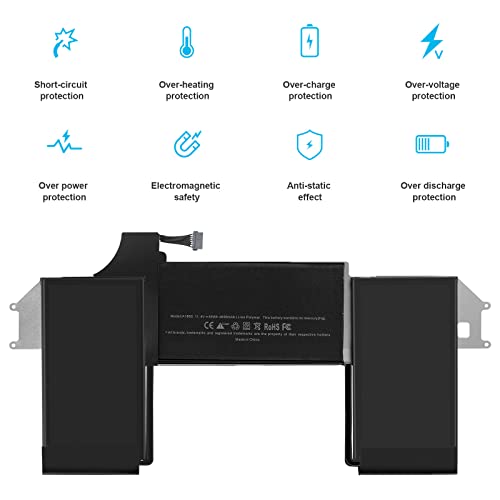 A1965 Laptop Battery for MacBook Air 13" Retina A1932 (2018 2019, Early 2020) A2179 EMC 3184 3302 MacBook Air8,1 8,2 9,1 MRE82 MRE92 MVFH2 MWTJ2 MVH22 MVFM2 MVFK2 MREE2 MREC2 MREA2 MREF2 MUQT2 MUQU2 - size: 11.4*5.98*0.2inch A1965