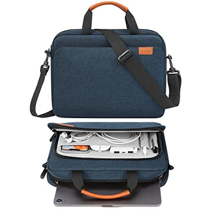 MoKo 13 Inch Tablet Sleeve Case with Multi-Pockets & Shoulder Strap | Fits iPad Pro 13-inch M5, iPad Air 13-inch M4, iPad Pro 12.9 M2/M1, Surface Laptop Go 12.4 and Tab S8+/S9+ 12.4, Indigo - color: Indigo, size: 12.9 Inch