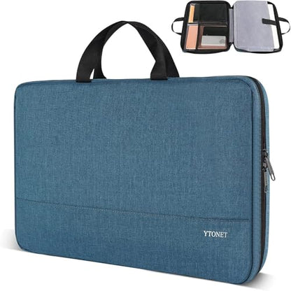 Ytonet Laptop Sleeve Case 16 Inch 15-15.6 Inch, Carrying Case with Handle | Compatible with HP Dell Lenovo Asus Notebooks, Laptop Cover, Water Resistant, Slim, TSA, Gifts for Men Women, Deep Teal - color: Deep Teal, size: 16 inch