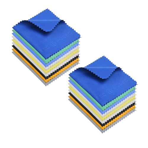 Eco-Fused Microfiber Cleaning Cloth - 5.5x3'' Microfiber Cloth - Pack of 18 Lens Cleaning Wipes - Cleaning Cloth for Glasses, Eyeglasses, Camera Lens & Phones - color: 18 Pack - 5.5 X 3 Inch