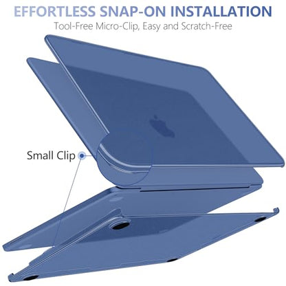 Batianda CrystalMist Case for MacBook Neo 13 Inch 2026, Frosted Indigo | 4-in-1 Bundle Official Color Matched, Frosted Translucent Shell, Anti-Fingerprint Matte Finish, Slim Lightweight Protection - color: Matte Indigo