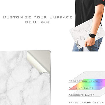 Ultra Thin Protective Cover Skin Decal Sticker for Microsoft Surface Laptop 5 (2022 Release) 13.5", Easy Apply, Anti-Scratch, Residue Free Vinyl Skin [Fresh Marble] - color: Fresh Marble, size: Surface Laptop5/4/3-13.5''