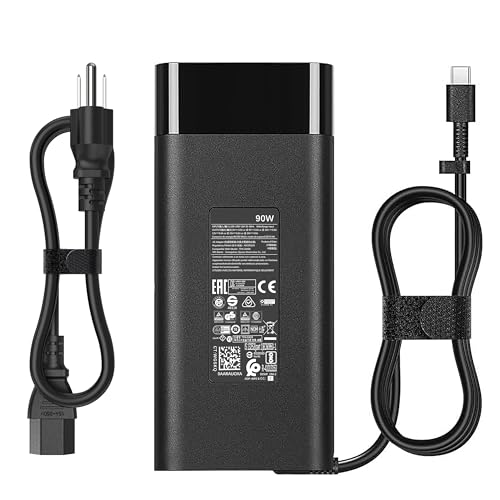 90W USB Type C Laptop Charger Compatible with HP Envy x360 14 15 16 17 Spectre x360 EliteBook 1040 G4 1040 G5 ZBook x2 G4,19.5V /4.5A 90W AC Adapter Charger