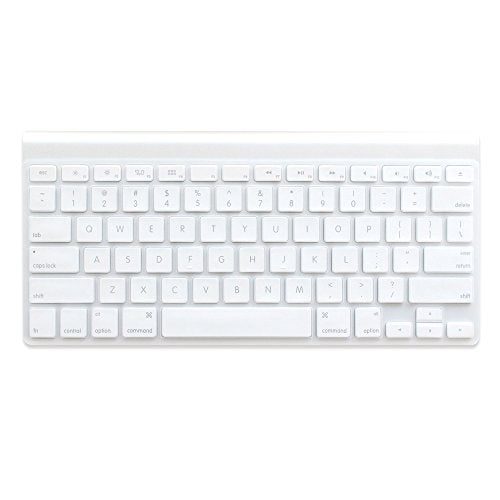 ProElife Ultra Thin Silicone Keyboard Protector Cover Skin for Apple Wireless Keyboard with Bluetooth MC184LL/B (Model A1314, U.S Layout) (Not Fits Magic Keyboard), Transparent - color: Transparent