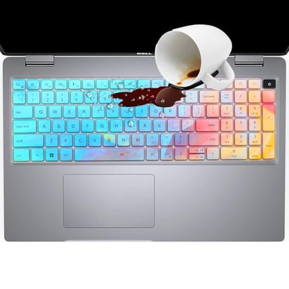 Cute Keyboard Cover for Dell Latitude 3550 5550 5540 5520 5521 3540 5531 5530 15.6" Laptop, Dell Precision 3591 3590 3581 3580 3571 3570 3560 3561 15.6" US Laptop Keyboard Skin -Stylish Colorful - color: Colorful