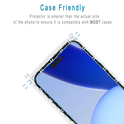 (2 Pack) Screen Protector Designed for iPhone 14 Pro Max 6.7-inch Anti Blue Light Tempered Glass Film, Easy to Install, Bubble Free - size: iPhone 14 Pro Max 6.7-inch