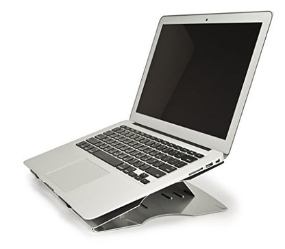 Aidata LHA-3 LAPstand Aluminum Portable Laptop Ultrastand, Silver, Adjustable Platform with 6 Viewing Angles, 20, 22.5, 25, 35, 40 and 45