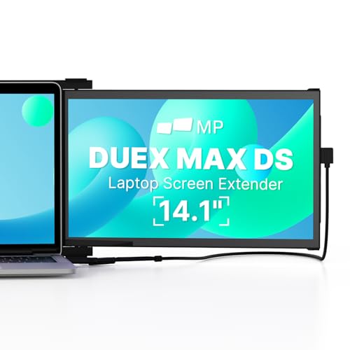 [2026 Upgrade] Mobile Pixels Duex Max DS 14.1'' Laptop Screen Extender | Portable Monitor - USB C/HDMI Plug and Play, 1080P Monitor for 14''-17 '' Laptops, Compatible with Mac/Windows/Android/Switch - size: 14.1-inch