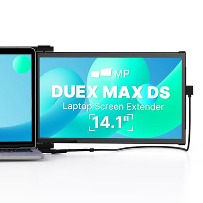 [2026 Upgrade] Mobile Pixels Duex Max DS 14.1'' Laptop Screen Extender | Portable Monitor - USB C/HDMI Plug and Play, 1080P Monitor for 14''-17 '' Laptops, Compatible with Mac/Windows/Android/Switch - size: 14.1-inch