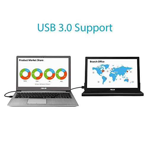 ASUS MB169B+ 15.6in Full HD 1920x1080 IPS USB Portable Monitor (Renewed)