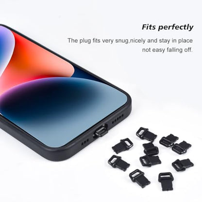 12PACK Lightning Anti Dust Plug with Easy-Grip Tab Compatible with iPhone 14,14 Pro Max,iPhone 13,13 Pro Max,12,11,11 Pro,X,XS,XR,8,7,iPhone Charging Port Plug Dust Cover Caps - size: Lightning Dust Cover