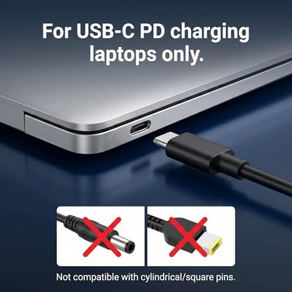 65W USB C Charger for LG Gram 14 15 16 17, VUOHOEG 20V 3.25A Laptop Charger Compatible with USB-C Charging Laptops, AC Power Adapter for LG Gram 17Z90P 16Z90P 15Z90P 14Z90P 16Z90Q 15Z90Q