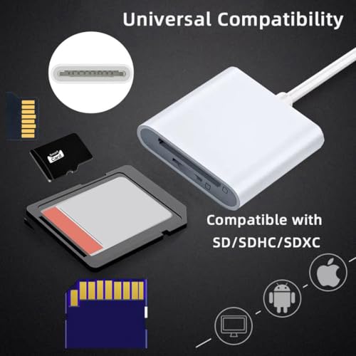 chenyang 2 in 1 USB C to TF Micro SD SDXC SDHC Card Reader Adapter 480Mbps Compatible with Laptop Tablet Phone - style: SD Card 2 IN 1