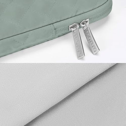 MOSISO Laptop Case 16 inch, 15-15.6 inch Laptop Sleeve, Antique Green | Compatible with MacBook Pro 16 M5 M4 M3 M2 M1, HP Acer Dell Lenovo ASUS, Square Quilted Vertical Bag with Pocket&Small Case - color: Antique Green, size: 16 inch
