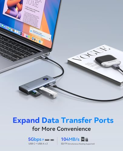 ORICO USB C Docking Station Dual Monitor, 8-in-1 Laptop Docking Station with 2 HDMI 4K@60Hz, 100W PD, USB-A&C 3.0, SD/TF, USB C Dock Compatible with MackBook/Dell XPS/HP/Surface - size: 8-in-1, style: PW11-8PH