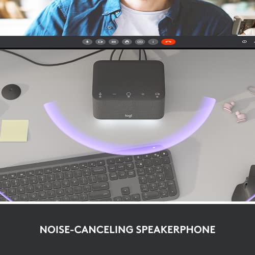 Logitech - Logi Dock, All-in-One USB C Laptop Docking Station, Speakerphone, Noise Canceling Mics, Bluetooth, HDMI, for Windows/macOS, Certified for Microsoft Teams Graphite - color: Graphite, style: Microsoft Teams