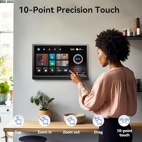 14 Inch Touch Screen Monitor FHD 1080P 60hz 99% sRGB IPS/HDMI/USB-C Computer Monitor Plug & Play, for Laptop PC Phone Raspberry Pi Switch PS4 PS5