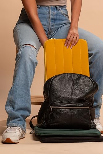 ANECDOTE Laptop Case 15-16 Inch – A Perfect Laptop Sleeve - Compatible with MacBook Air/Pro 15 inch M3 M2 M1 Chip Pro Max 2023-2021 – Fits Well, Made of 100% Nylon with Aesthetic Design (Marigold) - color: Marigold, size: 15-16 inches
