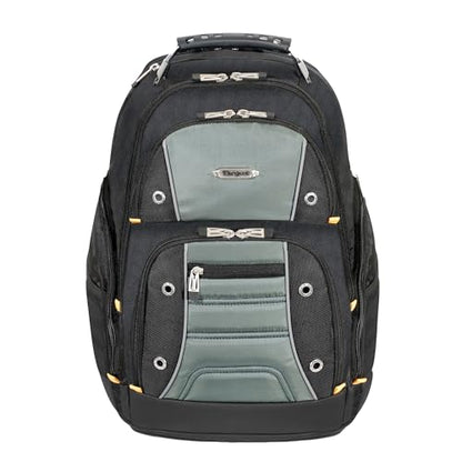 Targus Drifter II Laptop Backpack, Black/Gray – Backpack for Men for Business and Travel, Durable Water-Resistant Material, Fits up to 17" Laptops (TSB239US)