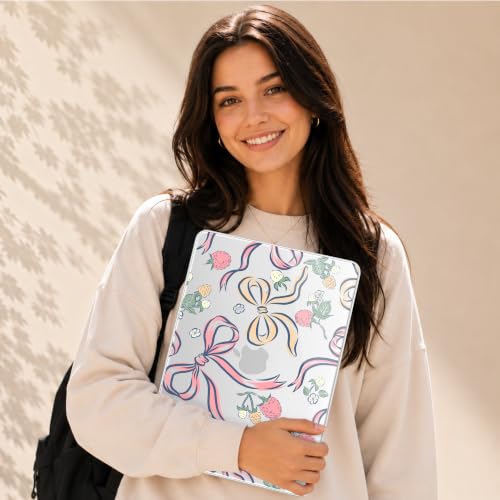 Compatible with MacBook Neo 13 inch (2026 Release A3404) (A18 Pro) with Liquid Retina Display, Printed Slim Protective Case with Screen Protector & Keybaord Cover, Raspberry Bows - color: Raspberry Bows