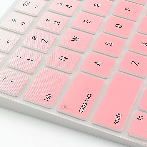 ProElife Keyboard Cover for Apple Magic Keyboard 3 with Touch ID A3118 | Ombre Pink, Non-interference Design for ID Key, Dust-proof, Silicone Protective Skin, Precision Molded, Washable & Reusable - color: Ombre Pink