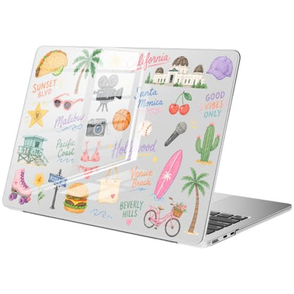 Compatible with MacBook Air 13 inch Case M1 A2337 A2179 A1932 2022 2021 2020 2019 Release, Cute Beach Palm Tree Protective Hard Shell Clear Cover for MacBook Air 13.3 inch - color: Beach A, size: MacBook Air 13.3 inch M1 A2337 A2179 A1932