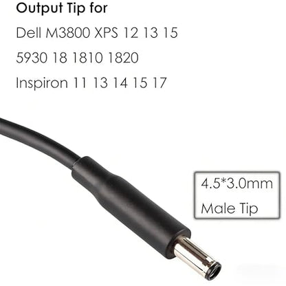 Power Adapter 7.4mm Female to 4.5mm Male Tip Adapter Converter Cable for Dell Laptop Power Supply (for 45W/65W/90W Power), 7.4mm to 4.5mm - size: 7.4mm to 4.5mm