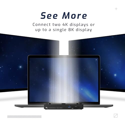 OWC Thunderbolt Pro Dock 10-Port Connectivity Solution for Mac/Windows | Professional docking station with USB 10Gb/s ports, AVB-ready 10Gb Ethernet, DisplayPort, CFexpress and SD 4.0 readers - size: PRO DOCK, style: Thunderbolt 3