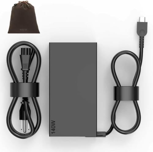New Slim 140W USB-C Laptop Charger Compatible with Lenovo Slim Pro 7 9, Legion Pro 5 5i 7 7i, Legion 9, IdeaPad Pro 5, Yoga Pro 7 9, Yoga 9i 7i, ThinkPad Z16, ADL140YDC3A GX21M50625