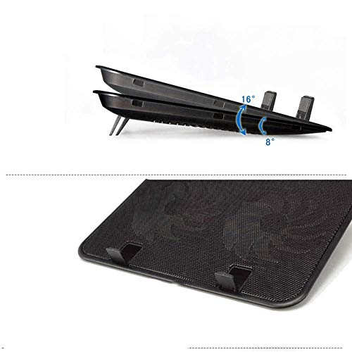 15.6-17 Inch Laptop Cooler Cooling Pad - Slim Portable Powered (2Fans)