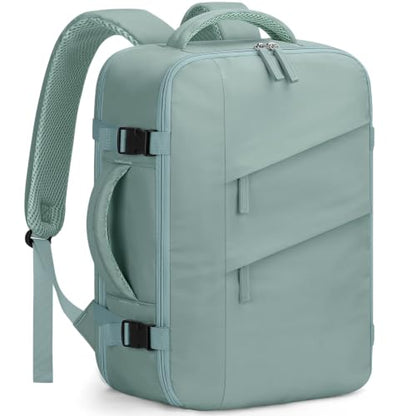Capolo Travel Laptop Backpack Women Men Personal Item Weekender Travel Bag | 22L Flight Approved,Waterproof Overnight Bag,College Bookbag,Work,1-2 Day Travel,Fits 15.6" Laptop (Small,Lake Blue) - color: Lake Blue, size: Small