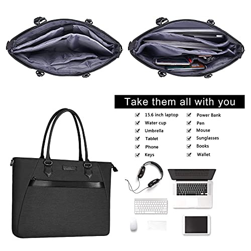 MOSISO Laptop Tote Bag (17-17.3 inch) with Front Trapezoid Pocket, Space Gray - color: Space Gray