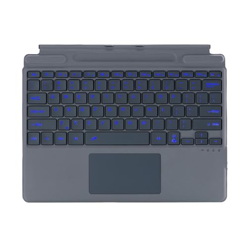 mobee Keyboard for Microsoft Surface Pro Copilot+ (11th Edition) / Pro 11/10 / 9/8 / X, 13 inch, Detachable Type Cover with Touchpad, Pen Holder (Gray) - color: Gray