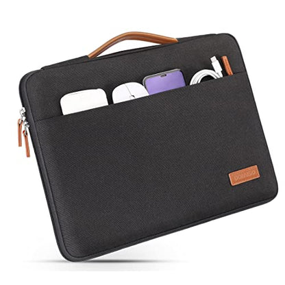 DOMISO Laptop Case Sleeve Protective Cover Compatible with MacBook Air 13 M4 M3 M2,MacBook Pro M2 M1,iPad Air/Pro,13 inch Dell,Lenovo, HP,Asus,Waterproof Computer Cases Bag with Handle,Black - color: Black, size: 13" for MacBook Air/Pro