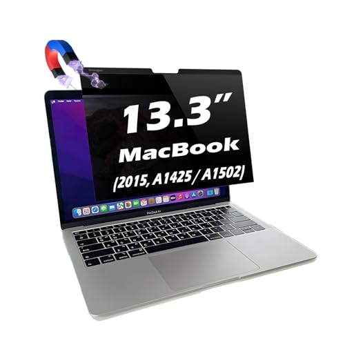 Magnetic Privacy Screen for MacBook Pro 13.3" (2015, A1425/A1502) – Anti-Glare, Blue Light Filter, UV Protection, Magnetic Snap-On, Privacy Shield (MacBook Pro 13.3"(A1425 / A1502)) - size: MacBook Pro 13.3"(A1425 / A1502)