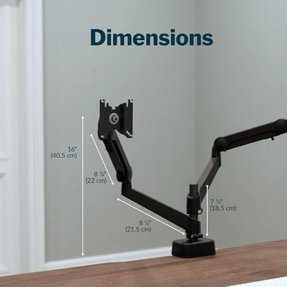 Vari Dual Monitor Arm Series 2 – VESA Compatible Monitor Mount for 2 Screens (27” & 19.8 lbs Each)– Adjustable 360° Rotation, Cable Management. Ergonomic Height Adjustment - size: Dual-Monitor Arm