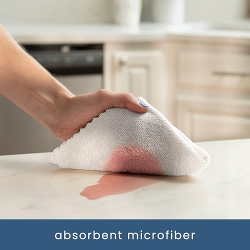 S&T INC. 50 Pack Microfiber Cleaning Cloth with Box, Bulk Towels for Home, Reusable Microfiber Towels for Cars, Cleaning Rags, White, 190gsm, 11.8 Inches x 11.8 Inches, 50 Count - color: White