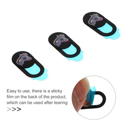 DOITOOL 3pcs Laptop Webcam Privacy Covers with Koala Pattern, Ultra-Thin Sliding Camera Lens Caps for Computers, Tablets, and Smartphones, Anti-Peeping Security Protectors