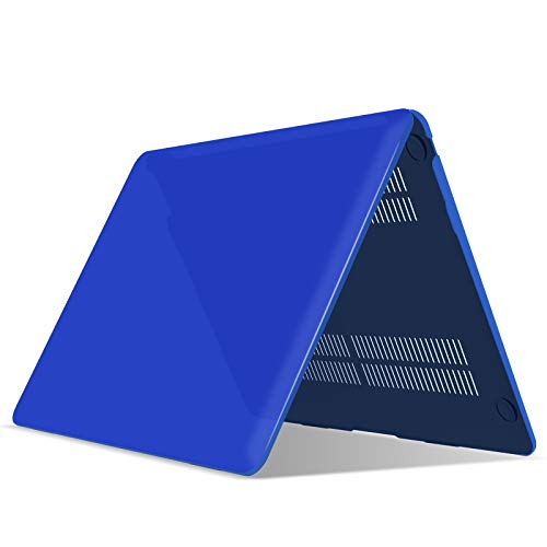 IBENZER Compatible with New MacBook Air 13 inch Case 2022 2021 2020 M1 A2337 A2179 A1932, Plastic Hard Shell Case with Keyboard Cover for Mac Retina Display with Touch ID, Royal Blue, MMA-T13RBL+1A - color: Royal Blue