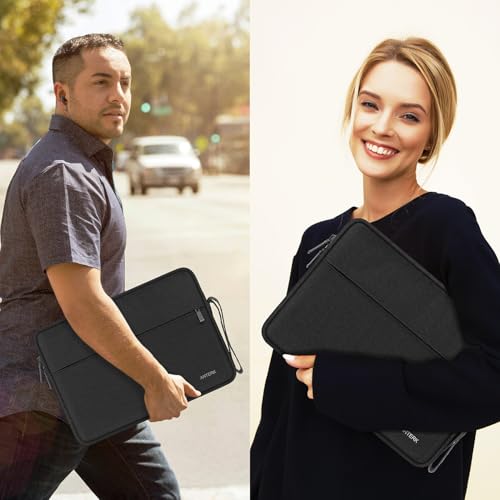 Laptop Sleeve 13 Inch, Water Resistant Traveling Computer Cover with Handle | Laptop Case, Shockproof Protective Carrying Laptop Bag Compatible for 14 Inch MacBook Air/Pro, HP, Dell, Asus, Lenovo, Black - color: Black, size: 13 Inch