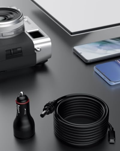 Starlink Mini Car Adapter USB C Cable Starlink Mini Accessories Car Charger PD 100W Fast Charging Cigarette Lighter Power Cord with Digital Display for Cars RVs Trucks Yachts， 6ft 1.8M - size: 6FT