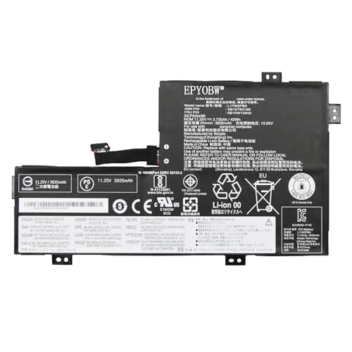 L17M3PB0(Cable to Left) Laptop Battery 42Wh 3735mAh 11.25V Compatible with Lenovo 100e Chromebook 2nd Gen MTK 81QB 300e Chromebook 2nd Gen MTK 81QC Series L18M3PG5 L18L3PG5 L18D3PG5