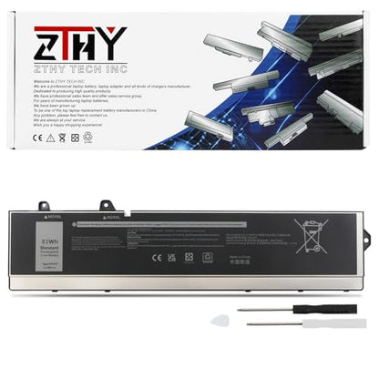 83Wh RCVVT Laptop Battery Replacement for Dell Precision 7670 7680 7770 | 7780 Mobile Workstation Series P114F P114F001 P114F002 P115F P115F001 P115F002 0RCVVT NWDC0 X26RT 0NWDC0 0X26RT 11.55V 6-Cell - size: 11.93*2.95*0.39 inch RCVVT